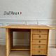 Bamboo & rattan wicker desk with 5 drawers by Dal Vera, Italy, 1970s