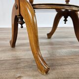 70s coffee table in walnut with closable shelves