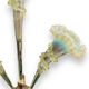 Tulip tree centerpiece in opalescent glass and bronze nineteenth