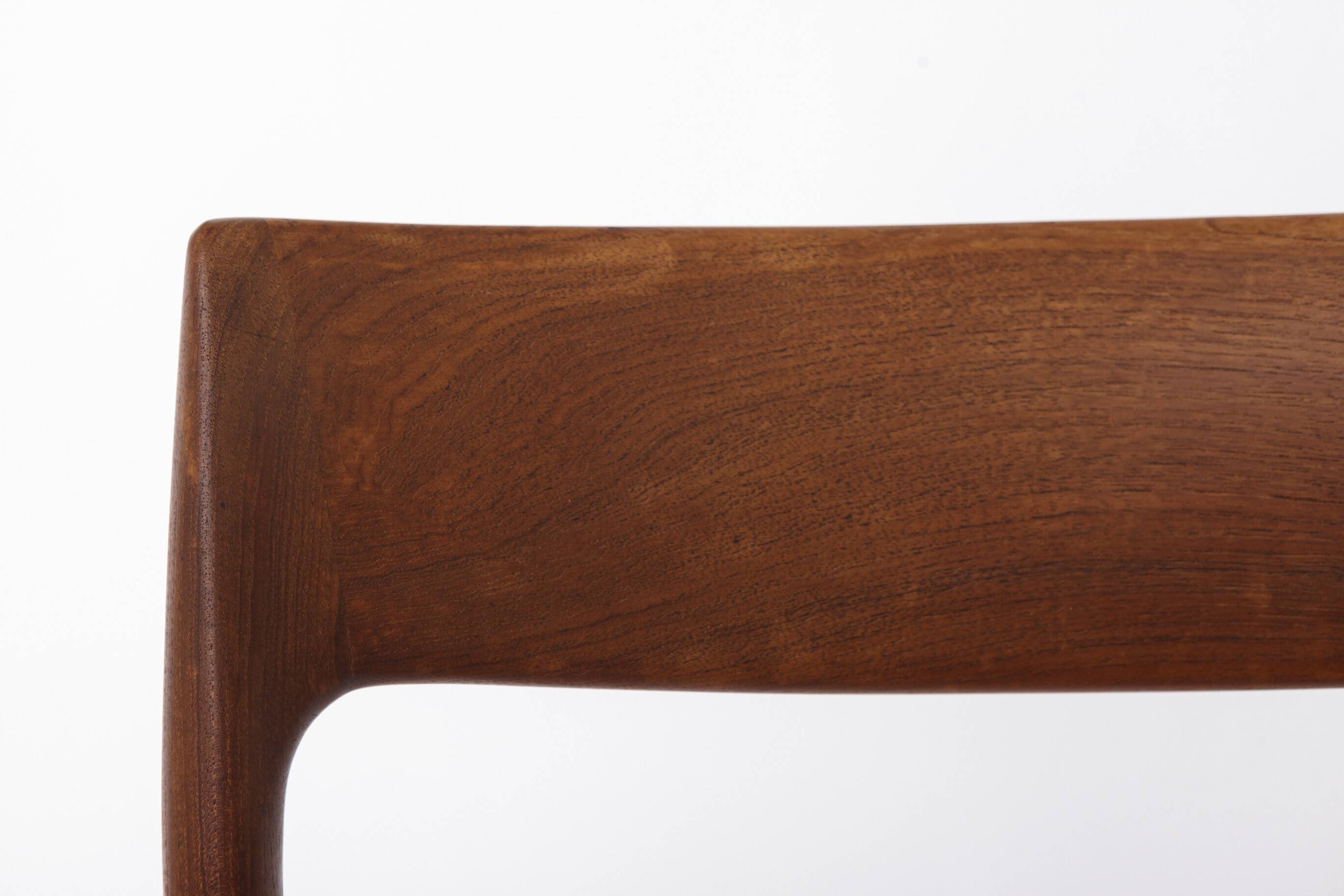 Niels Otto Møller Model 77 Chair – 1960s Teak & Danish Cord