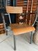 Old Mullca school chair with armrests