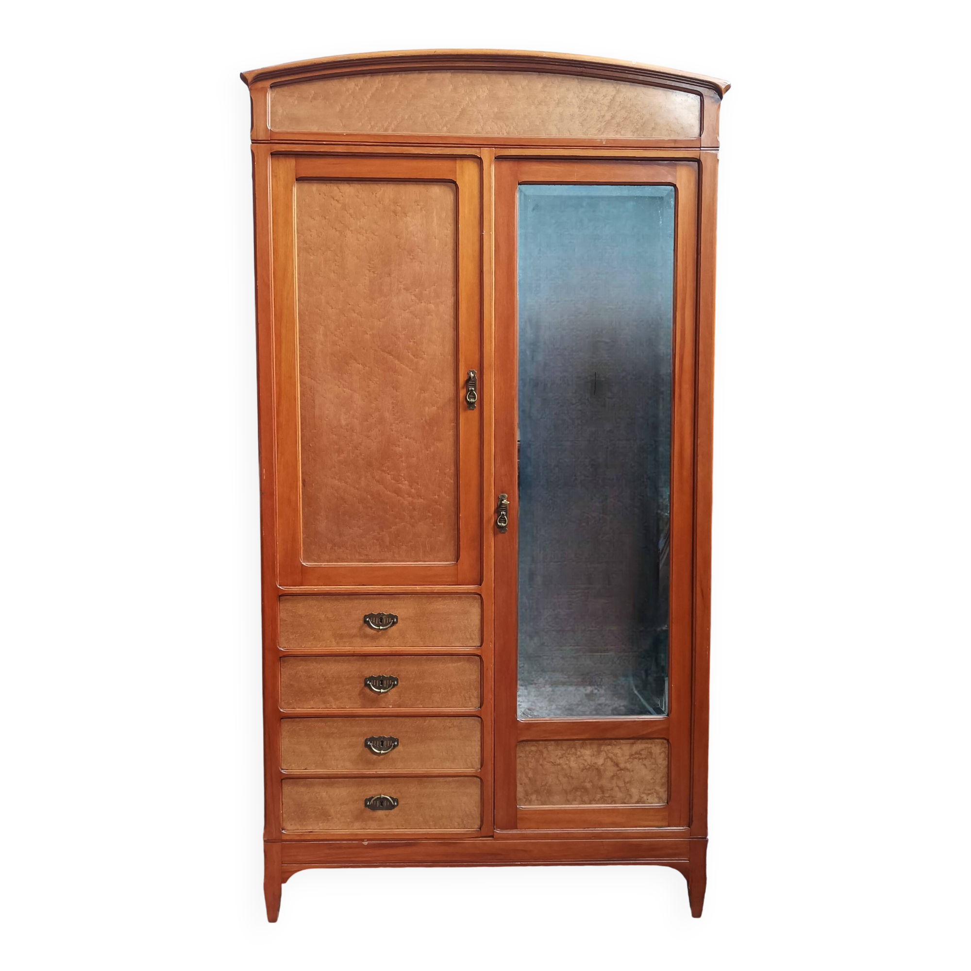 1930s beechwood wardrobe