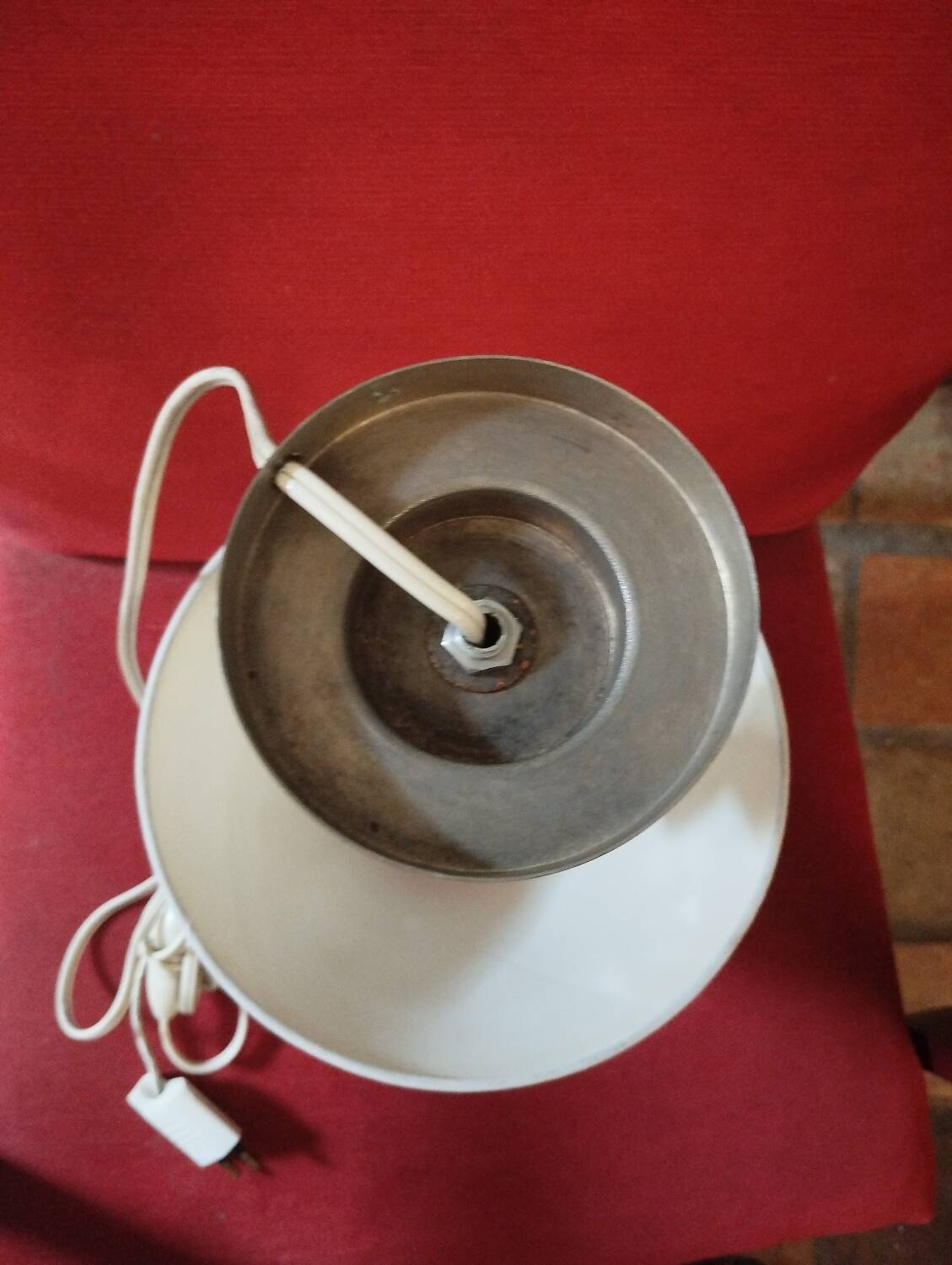 1950s crystal and chrome bedside lamp
