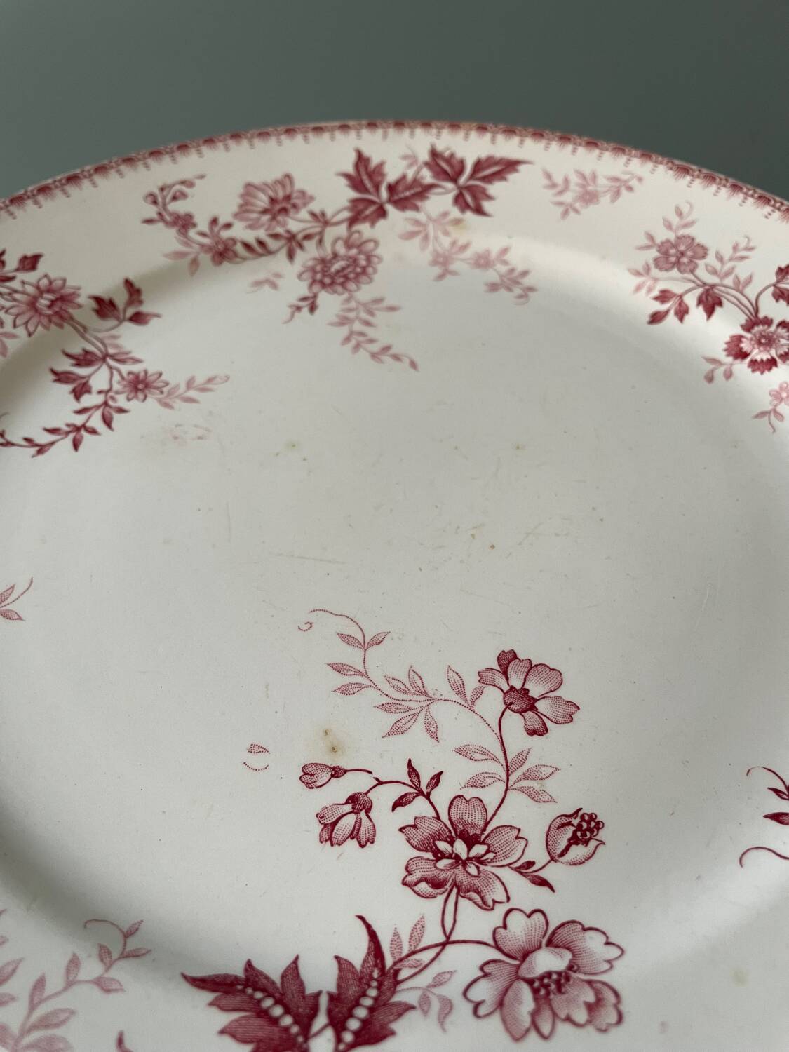 Series of 10 flat plates Terre de Fer Poincelet-Masquelier
