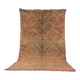 Peach Vintage Moroccan Rug 186 x 329 cm, Berber Wool Rug, Handmade Boho Rug