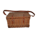 Old artisanal wicker picnic basket 50