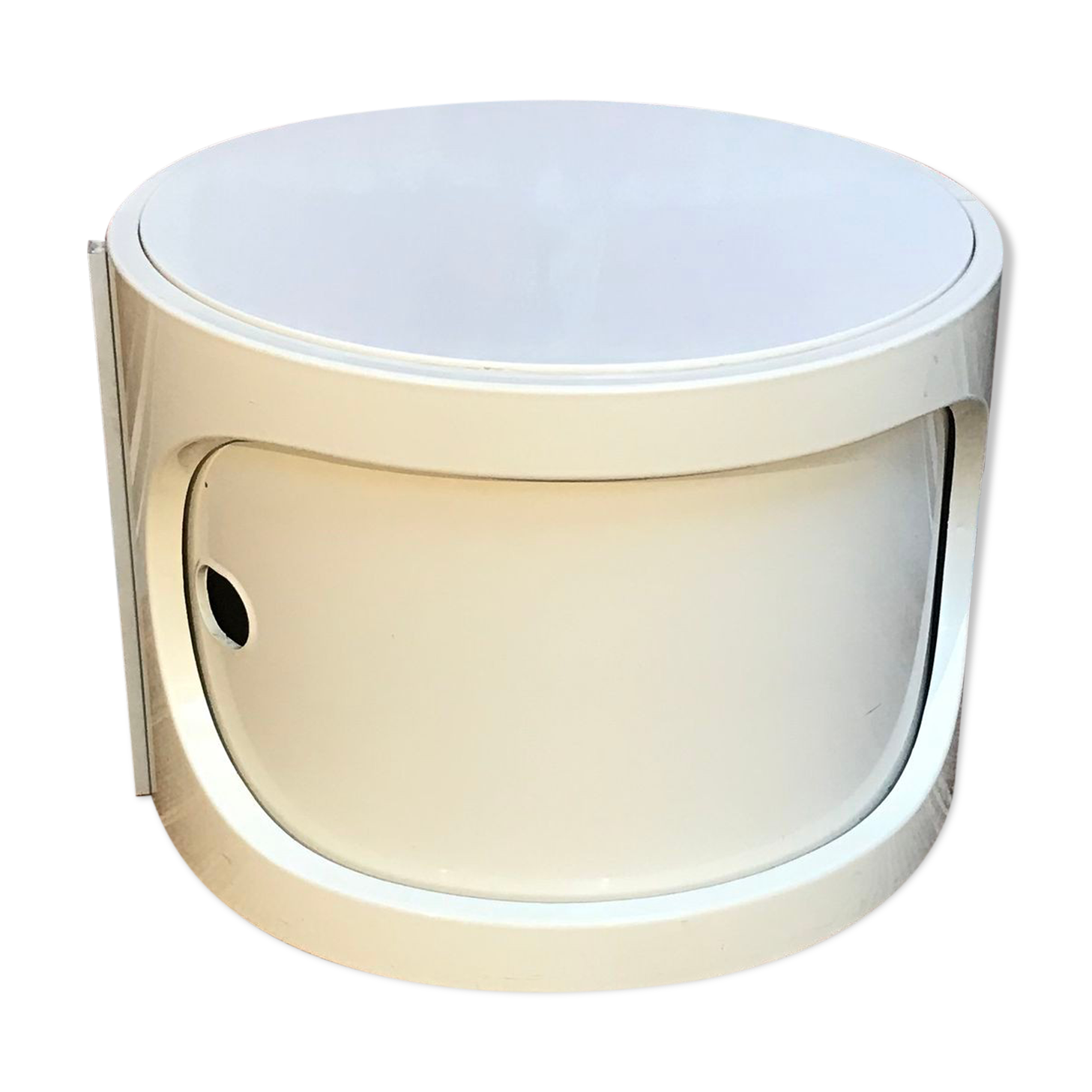 Cylinder bedside table