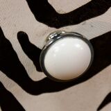 Restored chest of drawers with zebra tapestry 20th century