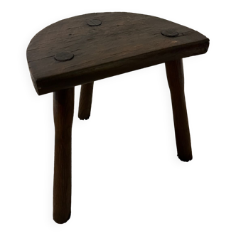 Tabouret tripode en bois