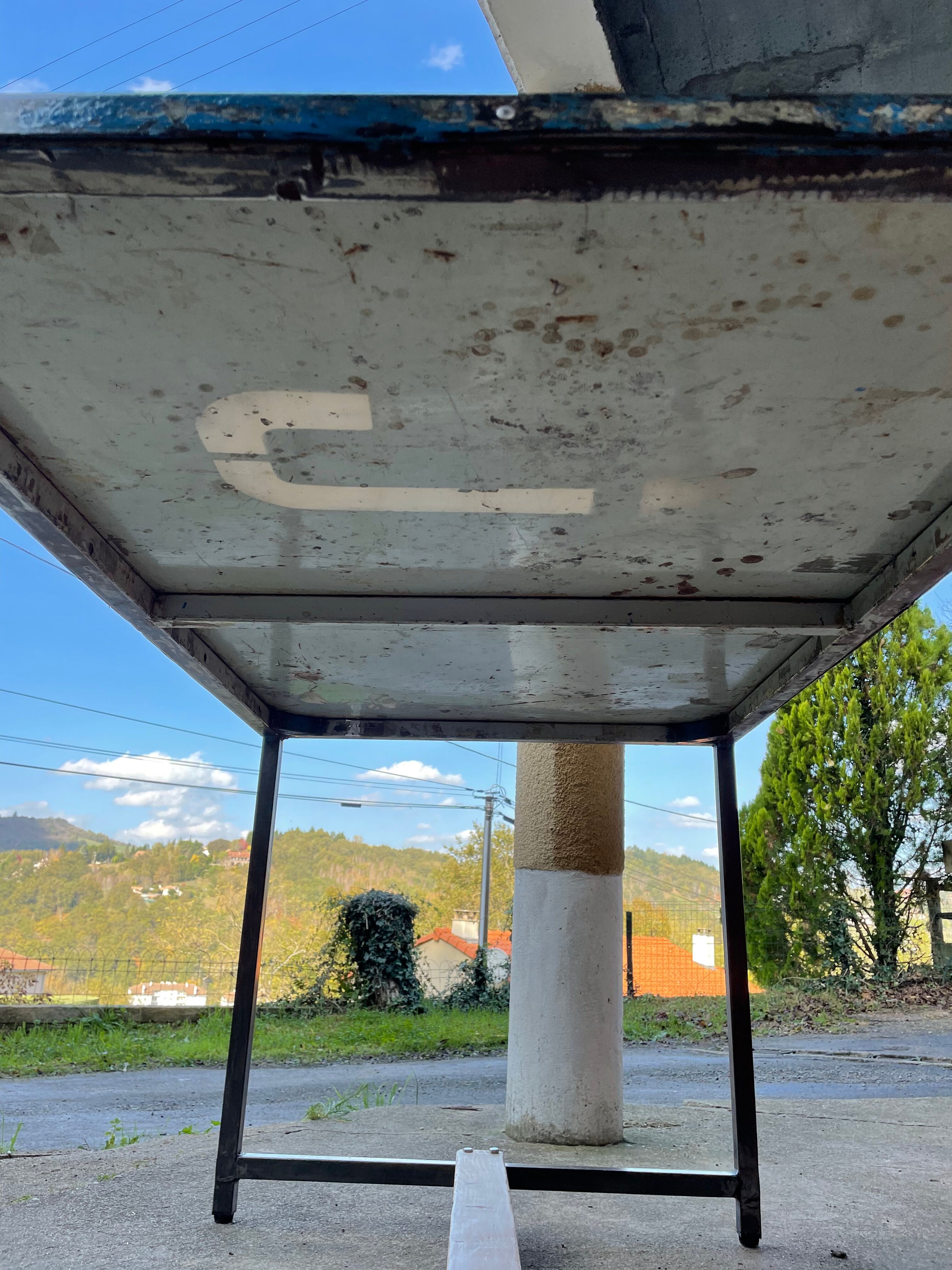 Industrial style table and chairs