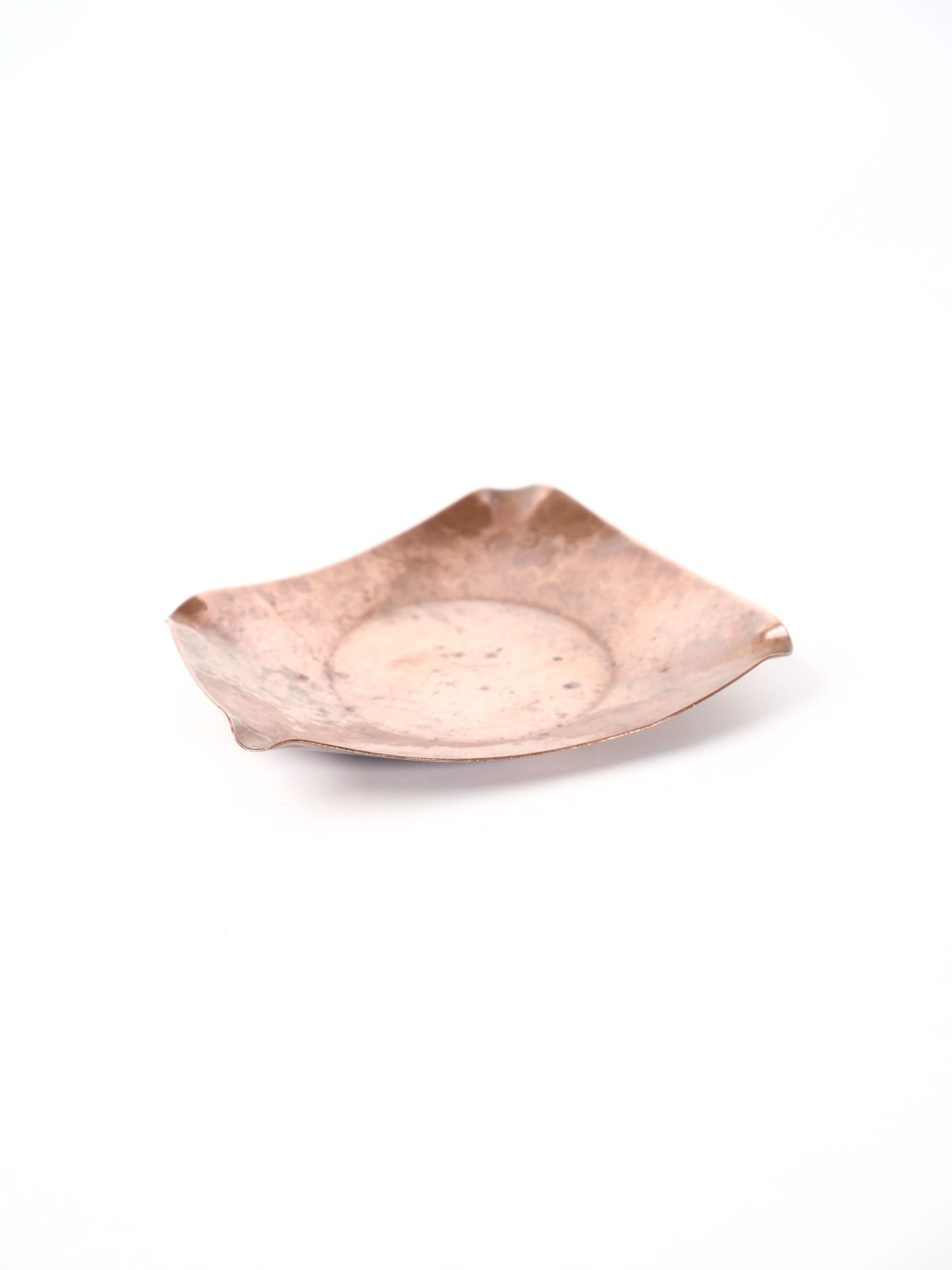 Free-form copper ashtray