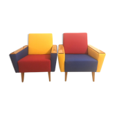 Pair of armchairs 50s