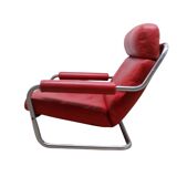 Leather Jan Des Bouvrie armchair, Holland