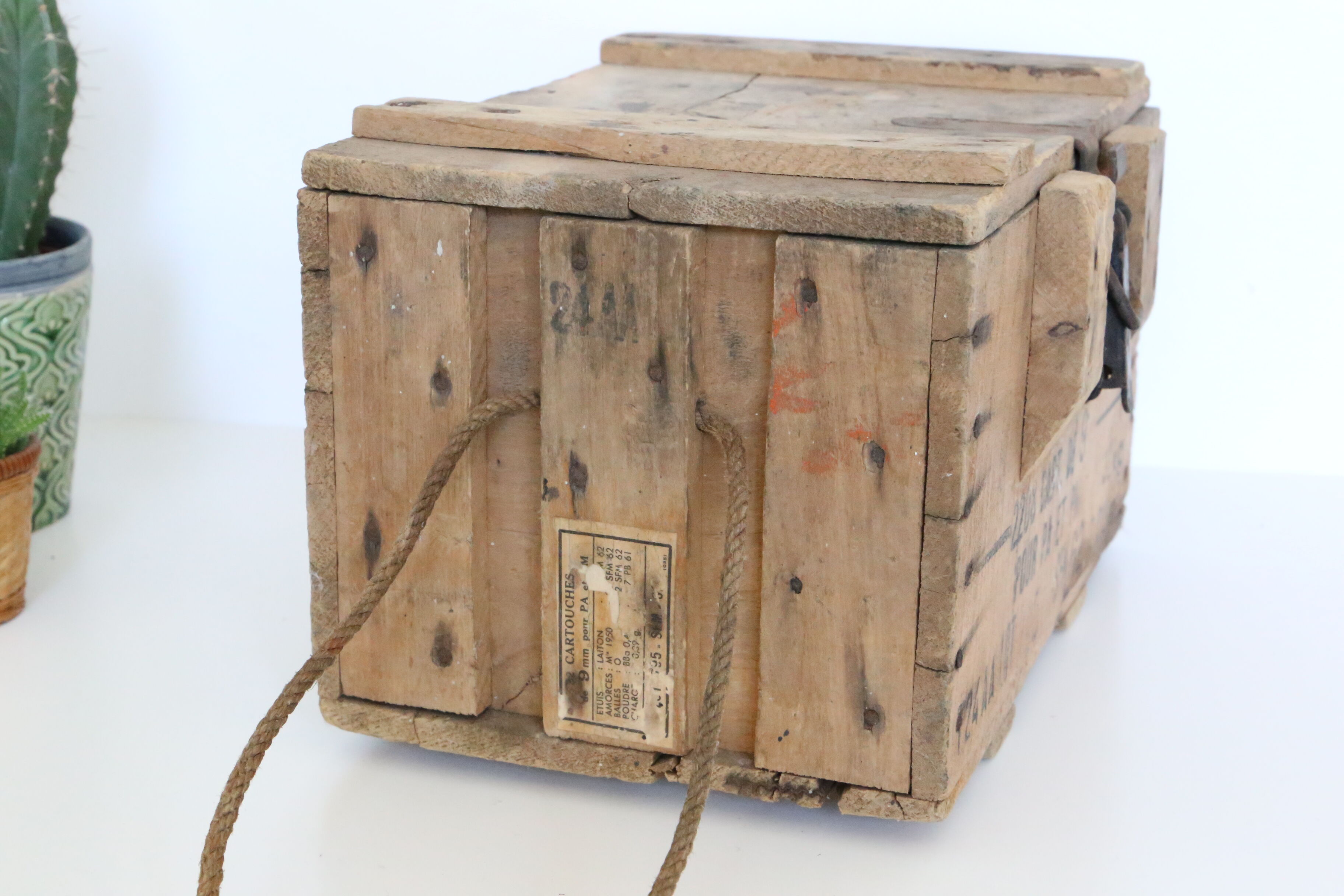 Former ammunition crate