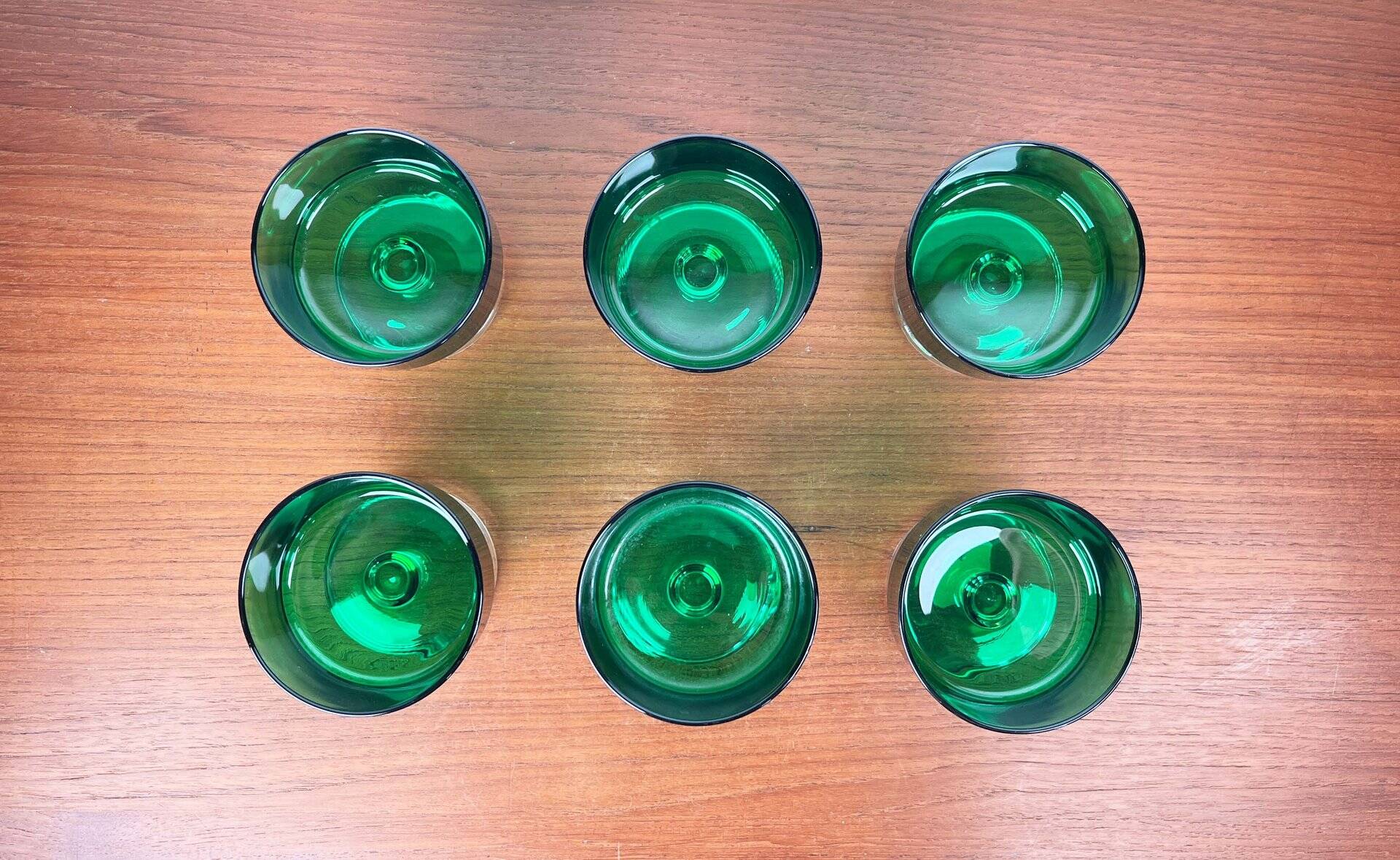 Vintage drinking glasses by Luminarc, 1970s, set of 6.