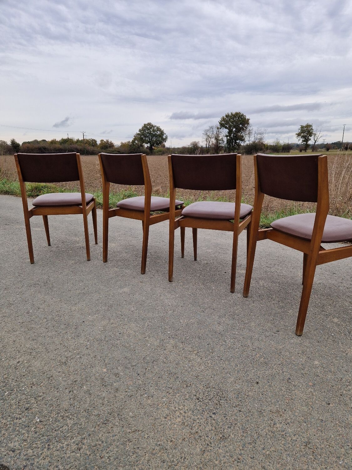 Set of 4 vintage Scandinavian chairs
