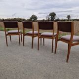 Set of 4 vintage Scandinavian chairs