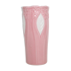 Pink and white ceramic vase, 1980