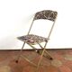 Vintage folding chair - upcycling - tapestry - Large Rainbow tree