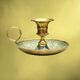 Pair of cellar rat brass cloisonné candlesticks – 1960s