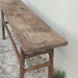 Asian elm console