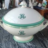 Ancien Service Vaisselle Porcelaine De Paris/monogramme R