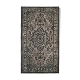Hand-Knotted Carved Oriental 1970s 176 cm x 298 cm Grey Carpet