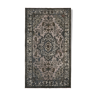 Hand-Knotted Carved Oriental 1970s 176 cm x 298 cm Grey Carpet