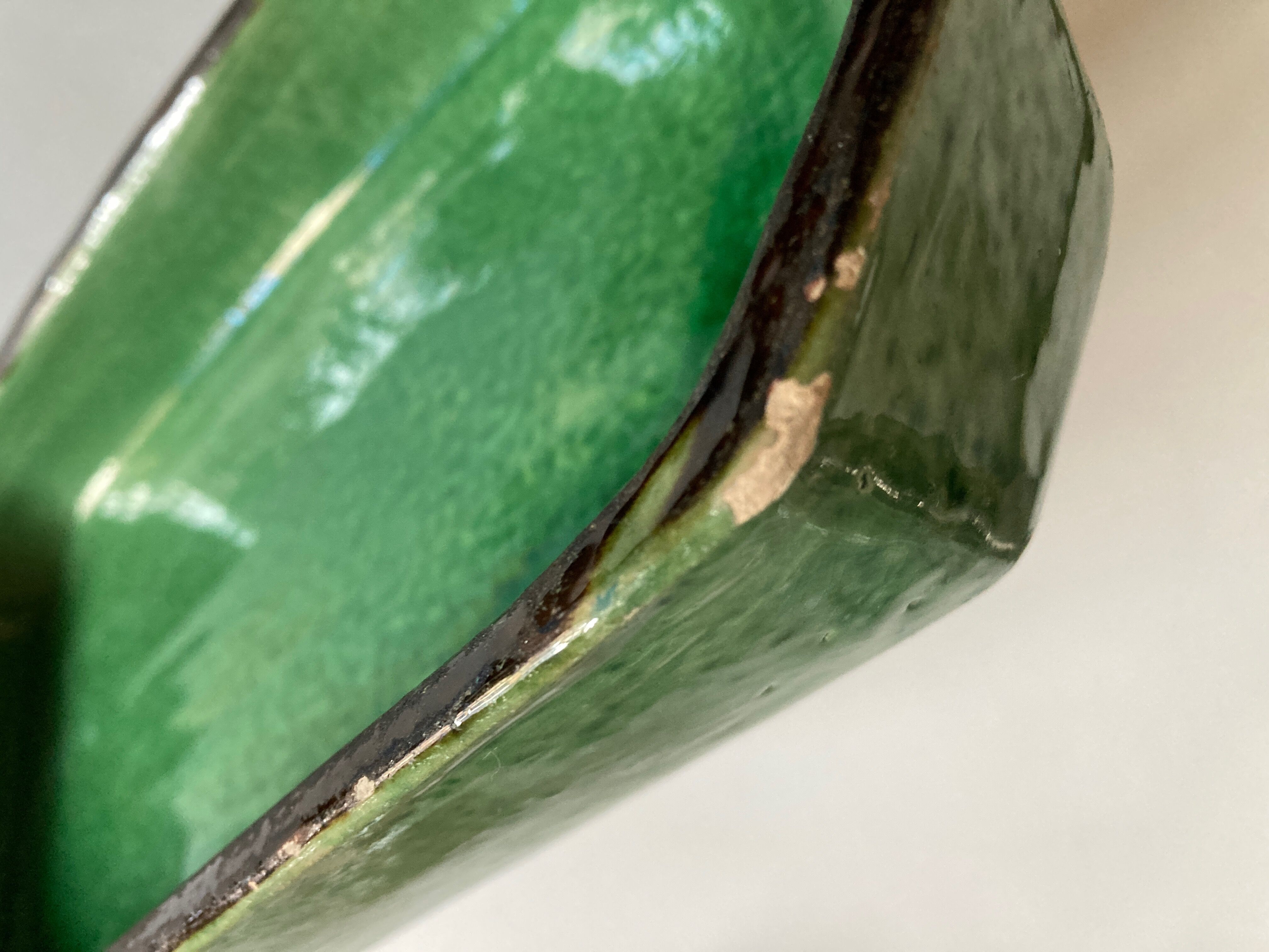 Glazed earth centerpiece dish Aegitna Vallauris 1960