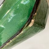 Glazed earth centerpiece dish Aegitna Vallauris 1960