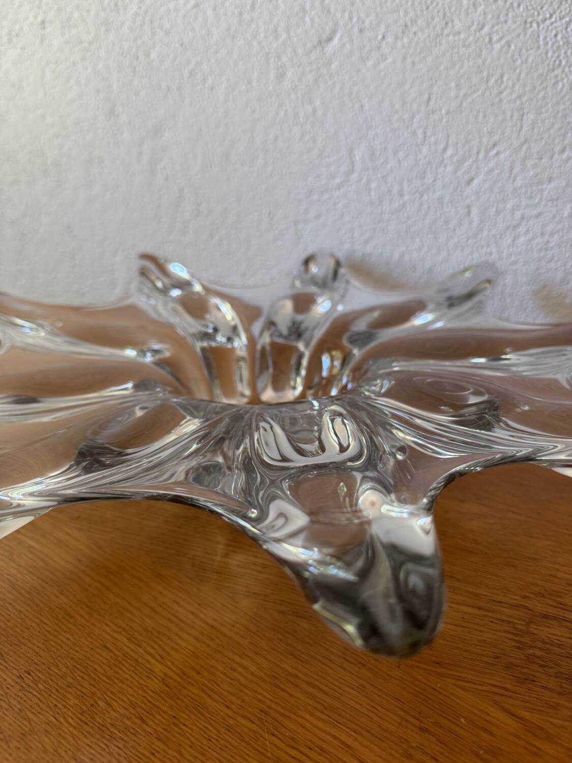 Grande coupe cristal étoile années 60