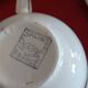 10 vintage coffee cups and 9 saucers, Salins earthenware, 1950