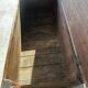 French provincial chest in carved and pegged solid oak, 18th century.