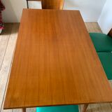 Vintage rectangular teak dining table