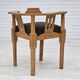1950s, Danish design, reupholstered armchair, New Zealand sheepskin, oak wood.