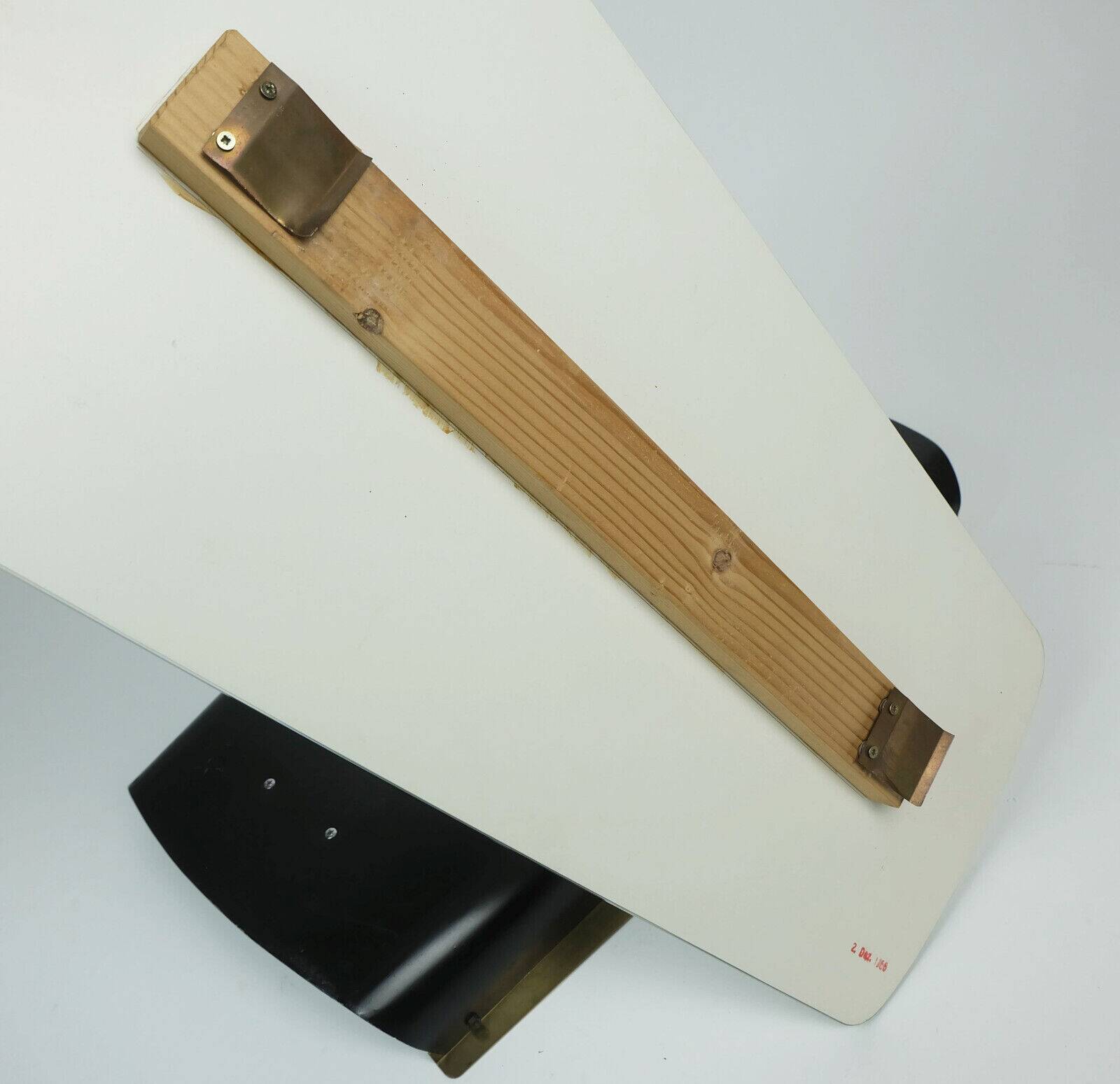 1950s 1960s mid century modern WALL MIRROR with metal and brass frame