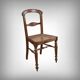 Set of 5 solid oak chairs, Louis Philippe period – 2nd half of the 19th century.