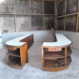 Ensemble de 2 comptoirs de magasin 1950
