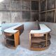 Set of 2 shop counters 1950