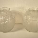 Pair of Art Deco glass vases