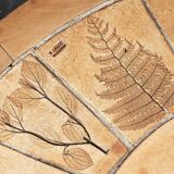 Vallauris wooden and ceramic coffee table