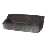 Canapé trois places original Cinna Sandra en velours par Annie Hieronimus, France années 1970