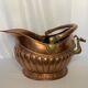 19th century copper and brass coal bucket