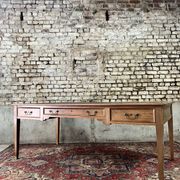 Flat desk double faces of minister mahogany style Louis XVI XIX th century