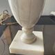 Pair of marble lamp bases from the 1950s.