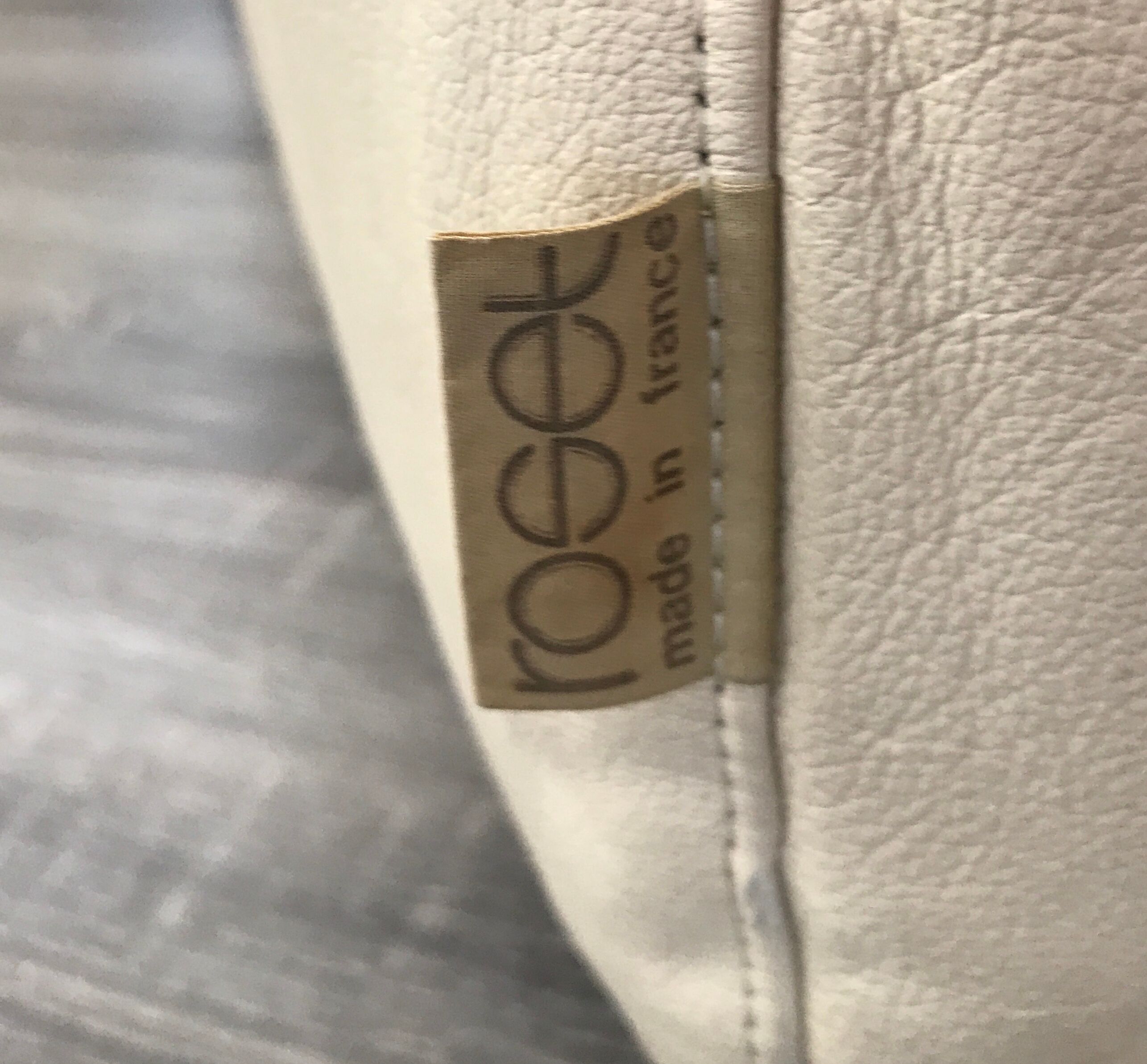 Light beige leather sofa Flou