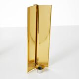 Vintage Modernist Brass Wall Candle holder  Sconce  height 30 cm designed By Lars Norinder