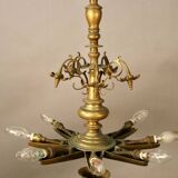 Lustre de synagogue en bronze, XIXème