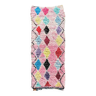 Boucherouite pink Berber rug 100x265 cm