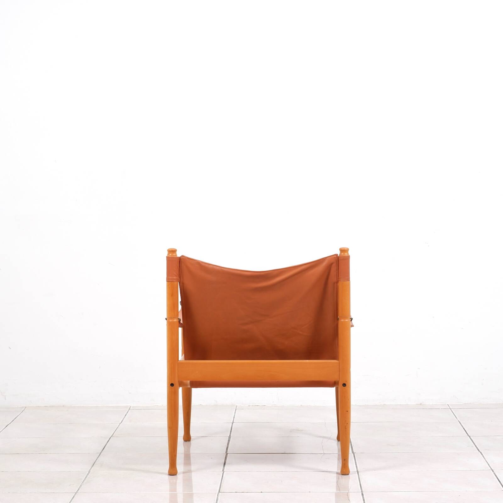 Safari leather lounge chair by Erik Worts for Niels Eilersen